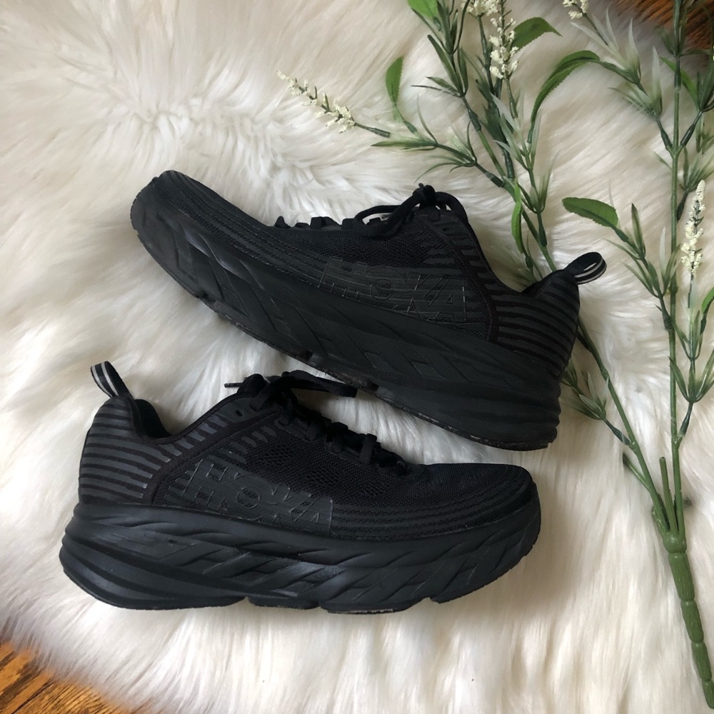Hoka One One Bondi 6 Black Sneakers Shoes